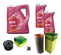 MANN Controllo Set 7 L MANNOL Elite 5W-40 Per Opel Renault Arena Kasten TB