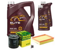 Mann Controllo Set 7 L mannol Elite 5W-40 per Renault Latitudine L70 2.0 16V