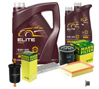 Mann Controllo Set 7 L mannol Elite 5W-40 per Renault Latitudine L70 2.0