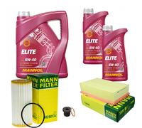 MANN Controllo Set 7 L MANNOL Elite 5W-40 Per VW Skoda Tiguan Allspace BW2