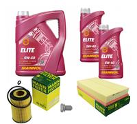 MANN Controllo Set 7 L MANNOL Elite 5W-40 Per VW Tiguan Allspace BW2 2.0 TDI