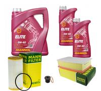 MANN Controllo Set 7 L MANNOL Elite 5W-40 Per VW Tiguan Allspace BW2 2.0 TSI