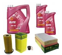 Mann Controllo Set 7 L mannol Elite 5W-40 per VW Touareg 7P5 3.0 V6 TSI
