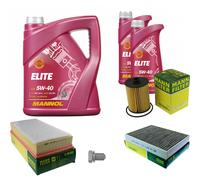 Mann Controllo Set 7 L mannol Elite 5W-40 per VW Touareg 7P5 3.6 V6