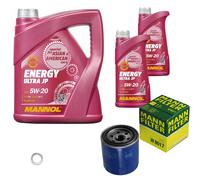 MANN Controllo Set 7 L MANNOL Energy 5W-20 per Hyundai IX20 1.4 1.6 i30