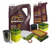 MANN Controllo Set 7 L MANNOL Energy 5W-30 Per Nissan X-Trail 2.2 DCI 4X4