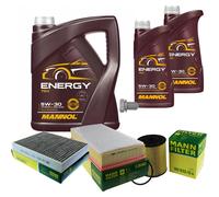 MANN Controllo Set 7 L MANNOL Energy 5W-30 Per VW Touareg 3.6 V6 FSI 7P5