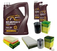 MANN Controllo Set 7 L MANNOL Energy Premium 5W-30 Per Audi 80 Avant 2.6