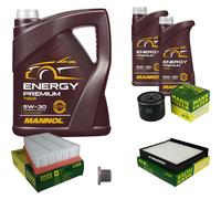 Mann Controllo Set 7 L mannol Energy Premium 5W-30 per Legno per Renault Grand
