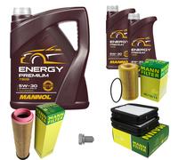 MANN Controllo Set 7 L MANNOL Energy Premium 5W-30 Per Mercedes E-Klasse