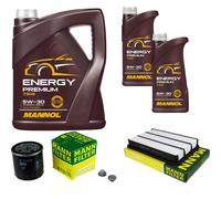 MANN Controllo Set 7 L MANNOL Energy Premium 5W-30 Per Opel Frontera A 2.2I