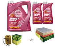 MANN Controllo Set 7 L MANNOL Energy Ultra JP 5W-20 per BMW E36 320i 323i