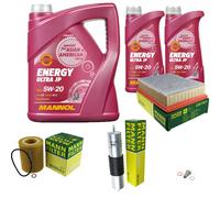 MANN Controllo Set 7 L MANNOL Energy Ultra JP 5W-20 per BMW E36 320i 323i