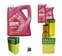 Mann Controllo Set 7 L mannol Legend Formula C5 0W-20 per BMW X3 xDrive20i