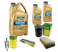 MANN Controllo Set 7 L RAVENOL FDS 5W-30 per Jaguar X-Type 3.0 V6 AWD
