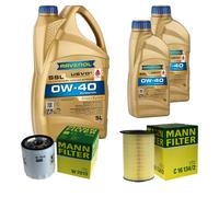 MANN Controllo Set 7 L RAVENOL SSL 0W-40 per Ford Focus III