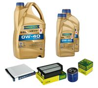 MANN Controllo Set 7 L RAVENOL SSL 0W-40 per Hyundai i40 CW 1.6 GDi 2.0