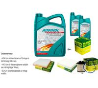 Mann Controllo Set 7L Addinol Giga Luce Mv 0530 Ll 5W-30 per Opel Cascata