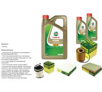 Mann Controllo Set 7L castrol edge 5W-30 C3 per IN Legno Per Opel Meriva
