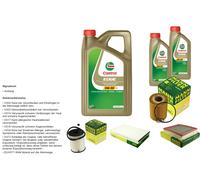 Mann Controllo Set 7L castrol edge 5W-30 C3 per Opel Astra H Caravan