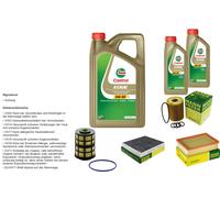 Mann Controllo Set 7L castrol edge 5W-30 C3 per Opel Mokka / Mokka x Scheda Di