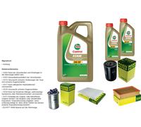 Mann Controllo Set 7L castrol edge 5W-30 C3 per Seat Cordoba 1.9 Td Ibiza II