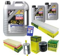 MANN Controllo Set 7L Liqui Moly 5W-30 per Ford Mondeo Turnier 2.5