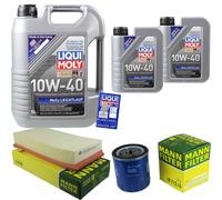 MANN Controllo Set 7L LIQUI MOLY MoS2 Leichtlauf 10W-40 per Citroën C8 C5 I