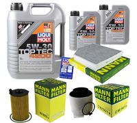 MANN Controllo Set 7L Liqui Moly Top Tec 5W-30 per Audi Q5 SQ5 TDI quattro