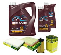 MANN Controllo Set 7L MANNOL Ceramic 5W-30 Per Opel Zafira B 1.6 1.8 Astra G