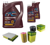 MANN Controllo Set 7L MANNOL Ceramic 5W-40 Per Fiat Ducato Kasten 120