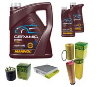 MANN Controllo Set 7L MANNOL Ceramic Pro 10W-40 Per Mercedes-Benz E-Klasse