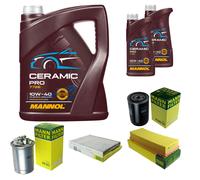 MANN Controllo Set 7L MANNOL Ceramic Pro 10W-40 Per VW Caddy II Kasten 9K9A