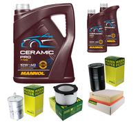 MANN Controllo Set 7L MANNOL Ceramic Pro 10W-40 Per VW Transporter IV Bus