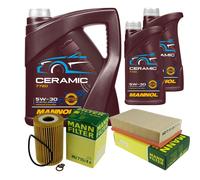 Mann Controllo Set 7L mannol Ceramica 5W-30 per BMW 3er Cabriolet 318i