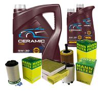MANN Controllo set 7L MANNOL Ceramica 5W-30 per VW Caddy III Kasten 2.0 SDI