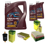 Mann Controllo Set 7L mannol Ceramica 5W-40 per Peugeot 307 1.6 16V 2.0 1.4