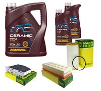 MANN Controllo set 7L MANNOL Ceramica Pro 10W-40 per Audi Q3 8UB 8UG 2.0