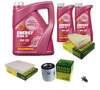 MANN Controllo Set 7L MANNOL Energy 5W-20 per Ford Mondeo IV Turnier 2.0