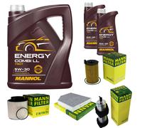MANN Controllo Set 7L MANNOL Energy Combi LL 5W-30 Per Audi A4 Allroad 3.0