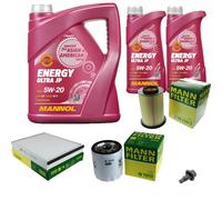 MANN Controllo Set 7L MANNOL Energy Ultra JP 5W-20 per Ford Focus III