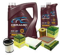 Mann Controllo Set 7L mannol IN Ceramica 5W-30 per Opel Astra H Caravan 1.7