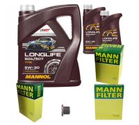MANN Controllo Set 7L MANNOL LONGLIFE 504/507 5W-30 Per BMW X3 xDriveM40i X4