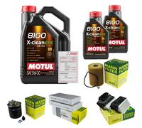 MANN Controllo set 7L MOTUL 8100 X-CLEAN EFE 5W-30 per Mercedes classe M ML