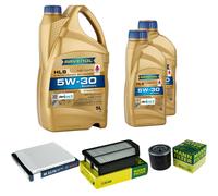MANN Controllo Set 7L RAVENOL HLS 5W-30 Olio per Hyundai i40 CW 2.0 GDi
