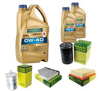 MANN Controllo Set 7L RAVENOL SSL 0W-40 per VW Golf IV Cabriolet 2.0