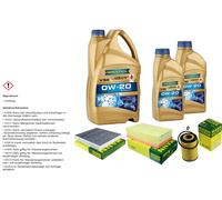 MANN Controllo Set 7L RAVENOL VSE 0W-20 per VW Passat 2.0 TDI Tiguan