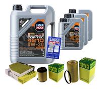 Mann Controllo Set 8 L Liqui Moly Top Tec 4210 0W-30 per VW EOS 2.0 FSI Gold