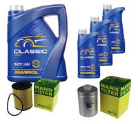 MANN Controllo Set 8 L MANNOL Classic 10W-40 per Audi A8 4.2 quattro S8 3.7 VW