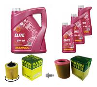 MANN Controllo Set 8 L MANNOL Elite 5W-40 Per Alfa Romeo Spider 939 2.2 JTS